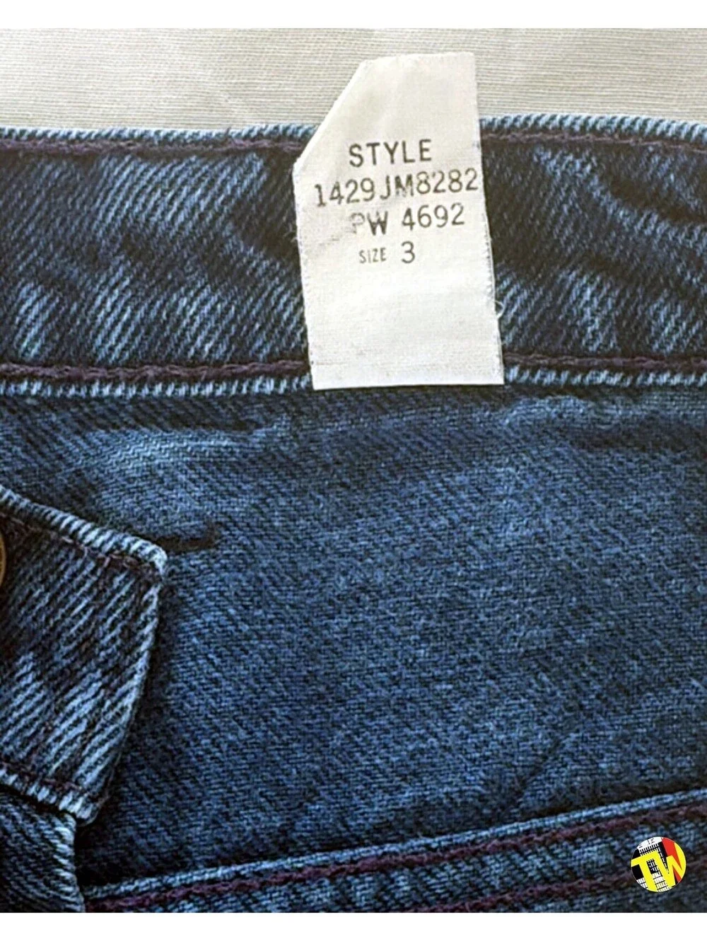 Vintage 90s Park's Sport Club Denim Shorts High Waisted Mom